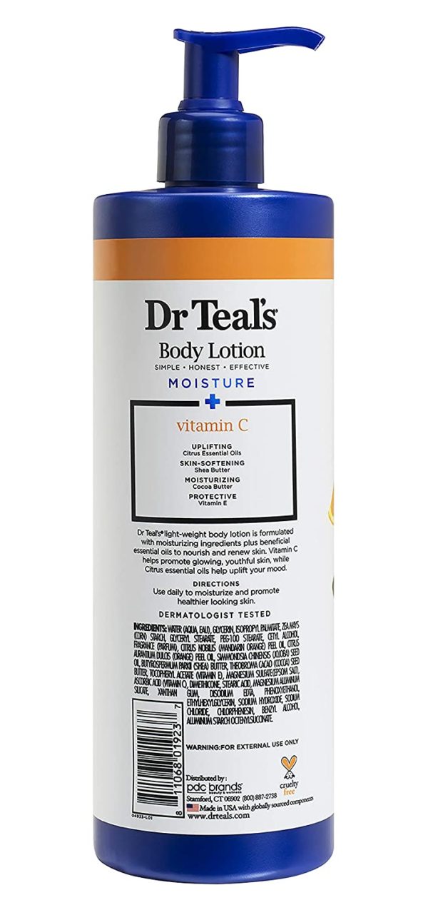 Dr Teals Body Lotion Moisture Vitamin C - 532ml - Image 2