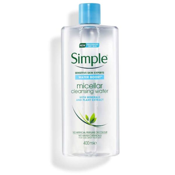 Simple Dry and Sensitive Skin Water Boost Micellar Water - 400ml (Blue)