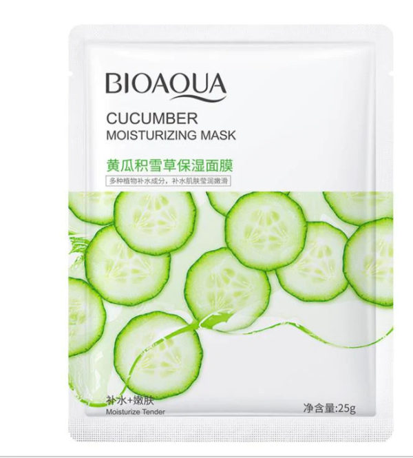 Bio Aqua Moisturizing face masks - Cucumber - Image 2