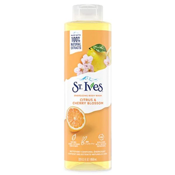 St. Ives Energizing Body Wash Citrus & Cherry Blossom - 650ml