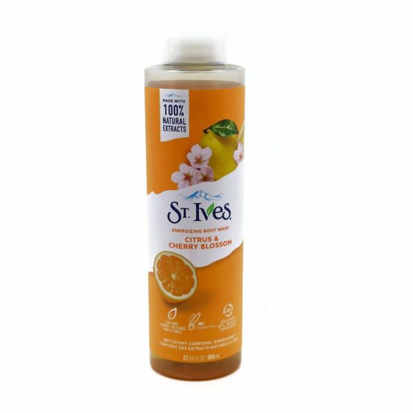 St. Ives Energizing Body Wash Citrus & Cherry Blossom - 650ml - Image 2