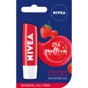 Nivea Strawberry Shine Lipbalm -5.5ml