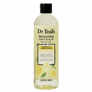 Dr Teals Moisturising Bath and Body Oil Prebiotic Lemon Balm and Essential Oils - 260ml