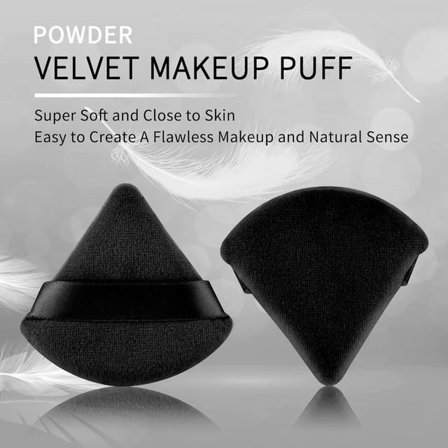 Velvet Triangle Setting Powder Puff
