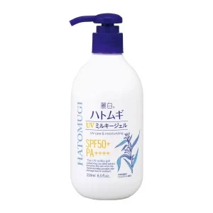 Hatomugi UV Care And Moisturizing Milky Gel SPF50+PA+++ - 250ML