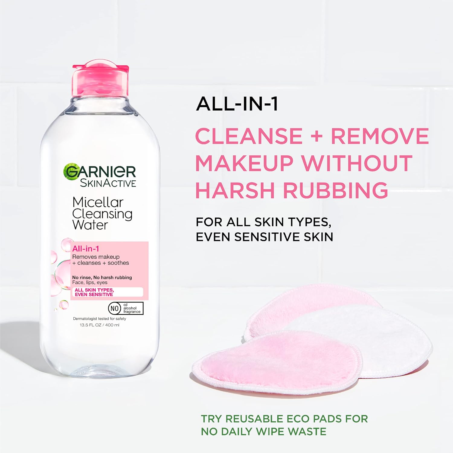 Garnier Skinactive Micellar Cleansing Water(Pink) - 400ml
